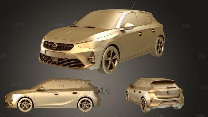 Opel Corsa 2020 stl model for CNC